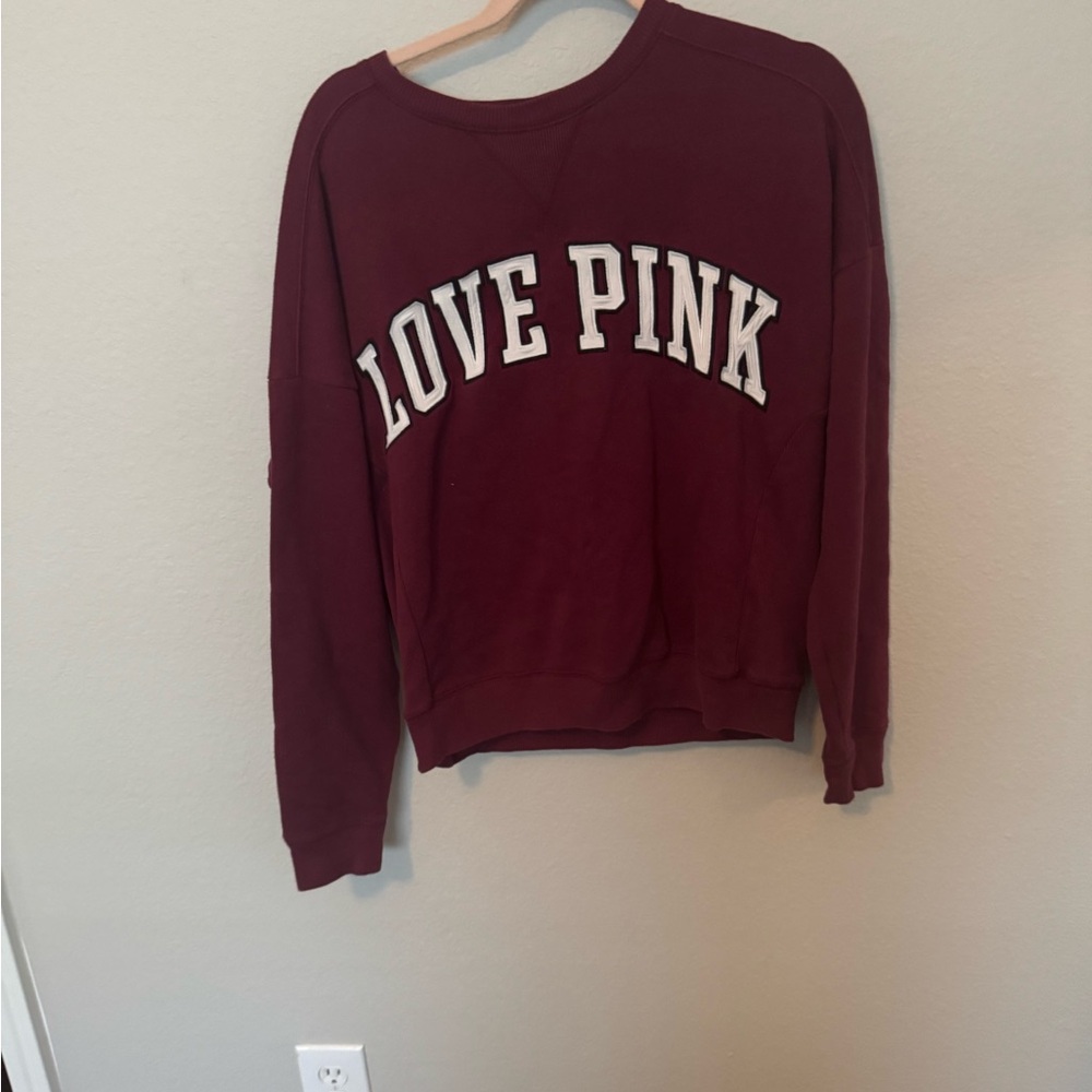 PINK Victoria's Secret Burgundy Sweatshirt